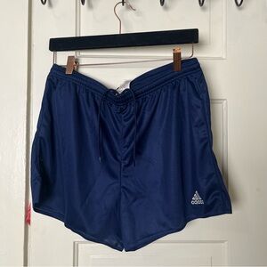 Adidas Women's Parma 16 Shorts Dark Blue White Logo Sport Athletic Run Track L